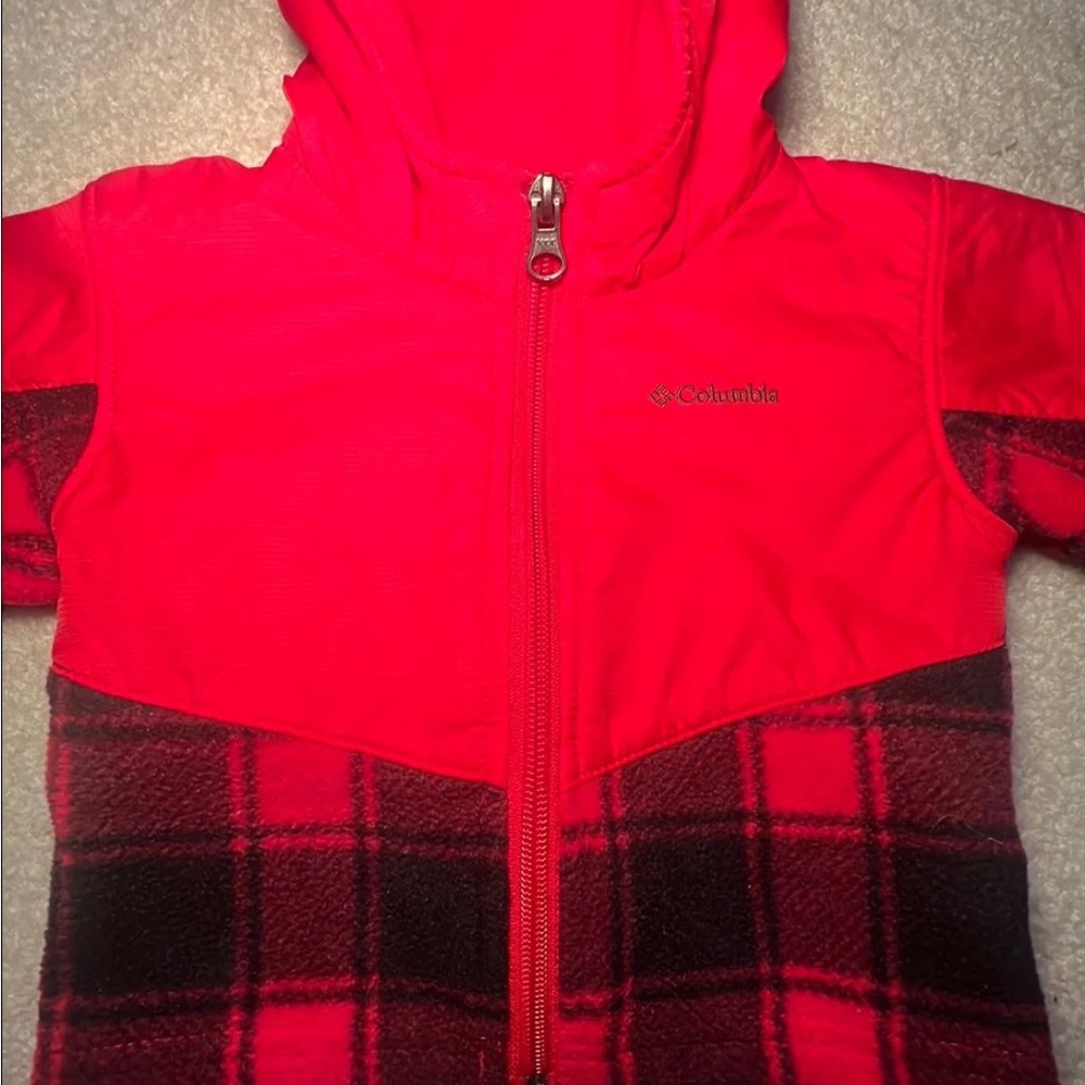 Columbia Buffalo Plaid Fleece Jacket 6-12 mo